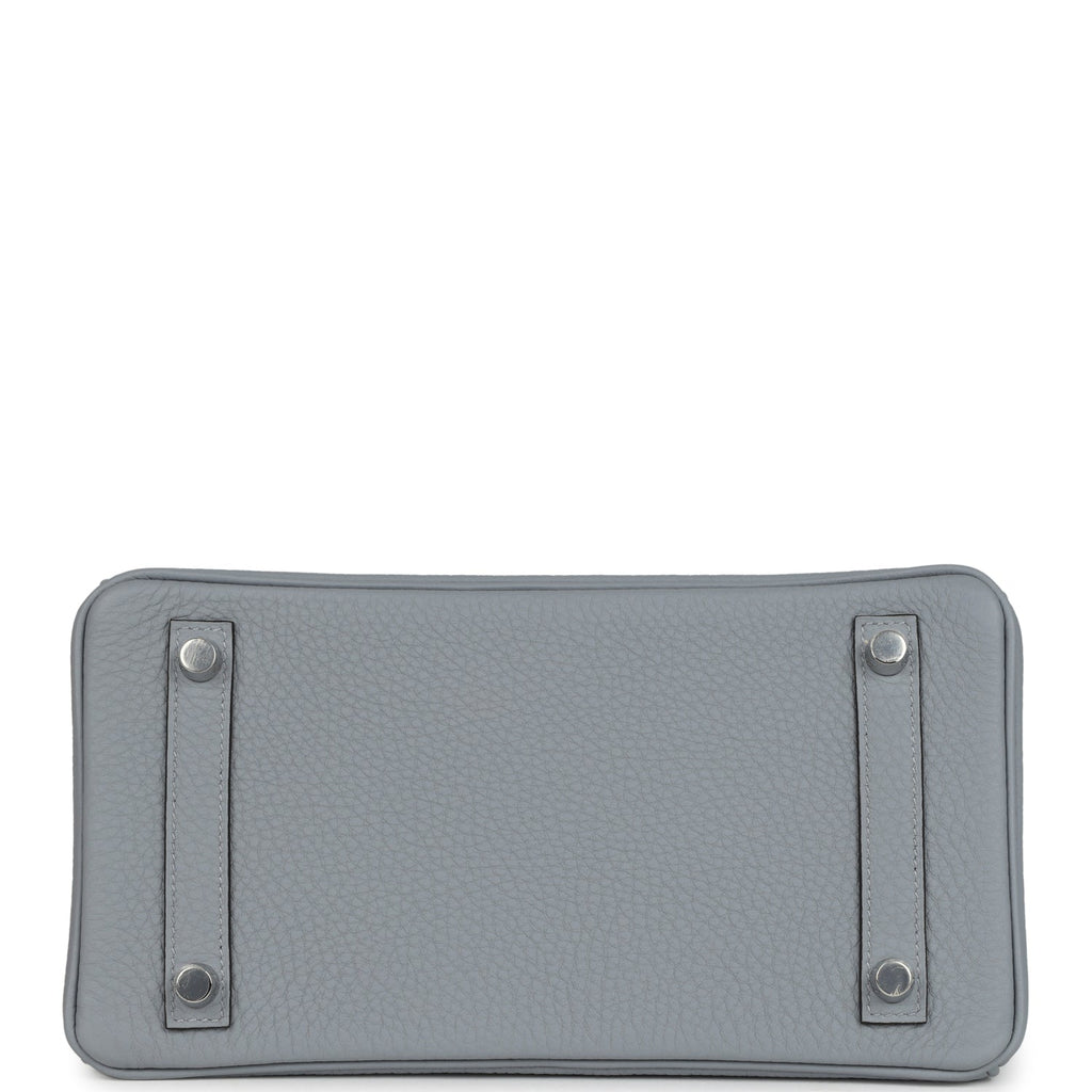 Birkins 25 Gris Pantin Togo Palladium Hardware