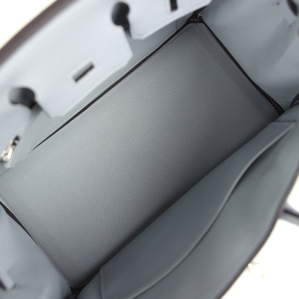 Birkins 25 Gris Pantin Togo Palladium Hardware