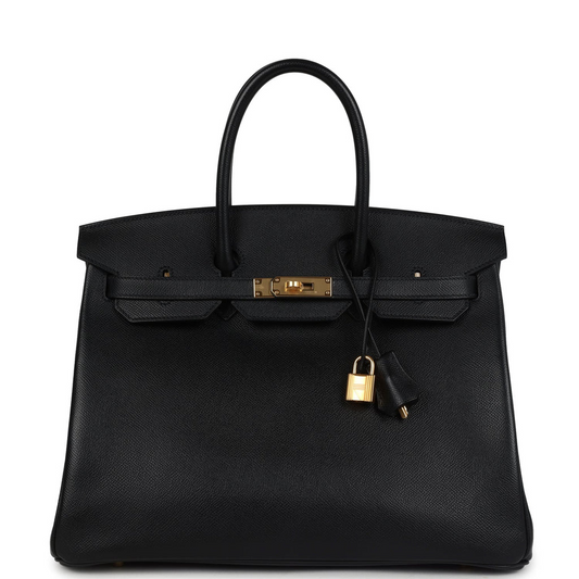 Birkin 35 Black Epsom Gold Hardware