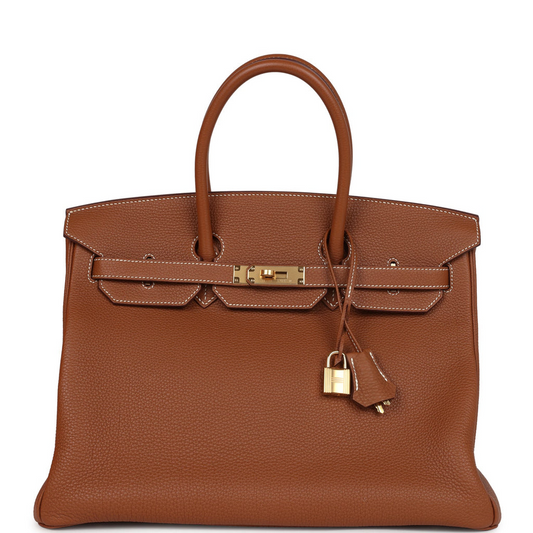 Birkin 35 Gold Togo Gold Hardware