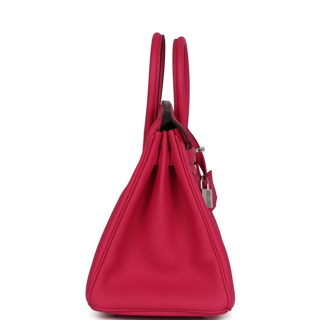 Birkin 25 Rose Mexico Togo Palladium Hardware