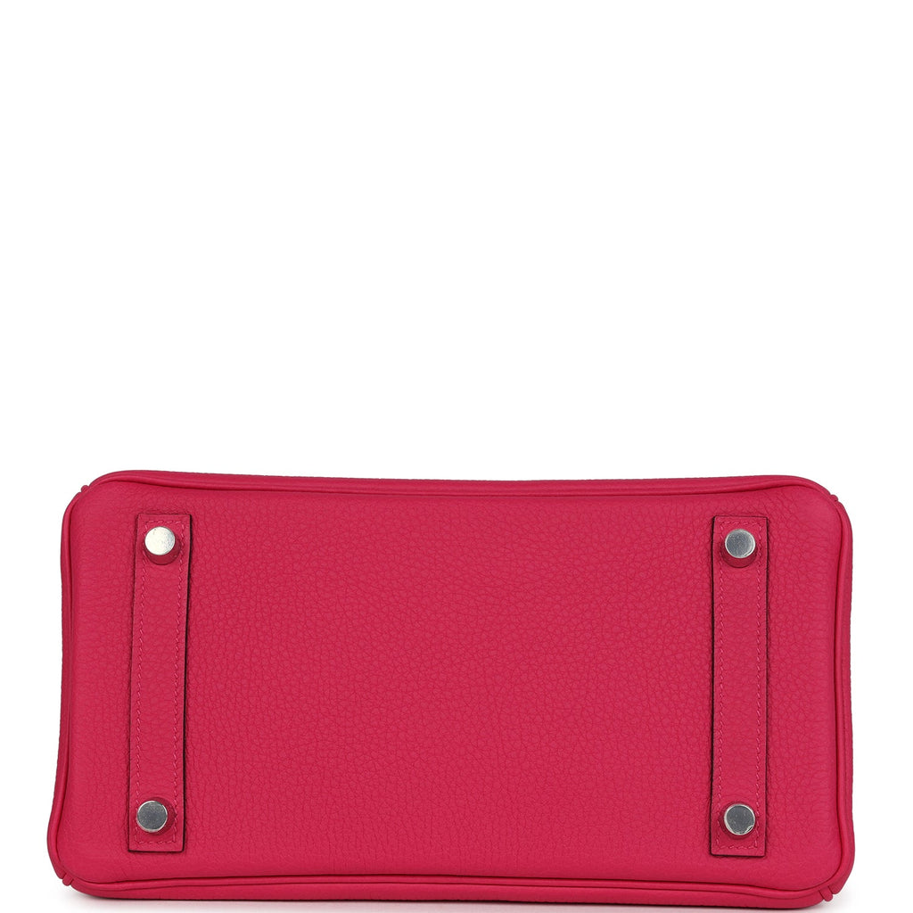 Birkin 25 Rose Mexico Togo Palladium Hardware