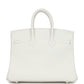 Birkin 25 New White Swift Palladium Hardware