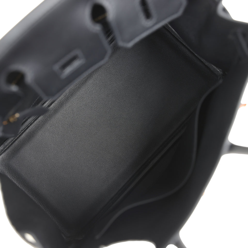 Birkins 25 Black Swift Rose Gold Hardware