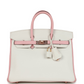 Hermès Special Order (HSS) Birkin 25 White and Rose Sakura Clemence Rose Gold Hardware