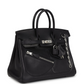 Birkins 25 Black Volupto Palladium Hardware