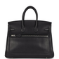 Birkins 25 Black Volupto Palladium Hardware