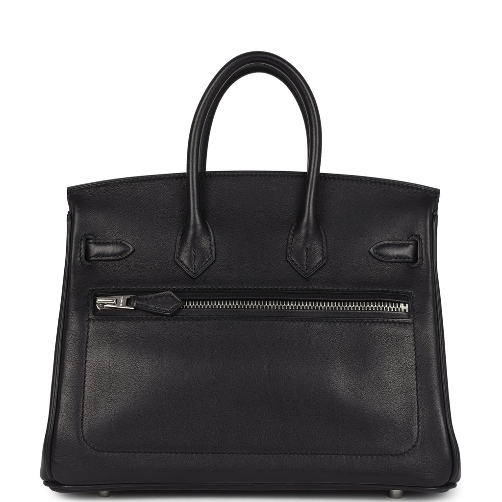 Birkins 25 Black Volupto Palladium Hardware