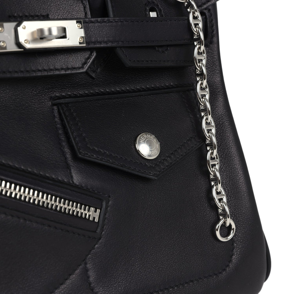 Birkins 25 Black Volupto Palladium Hardware