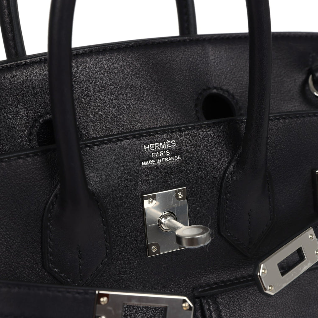 Birkins 25 Black Volupto Palladium Hardware