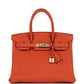 Birkin 30 Terre Battue Togo Gold Hardware