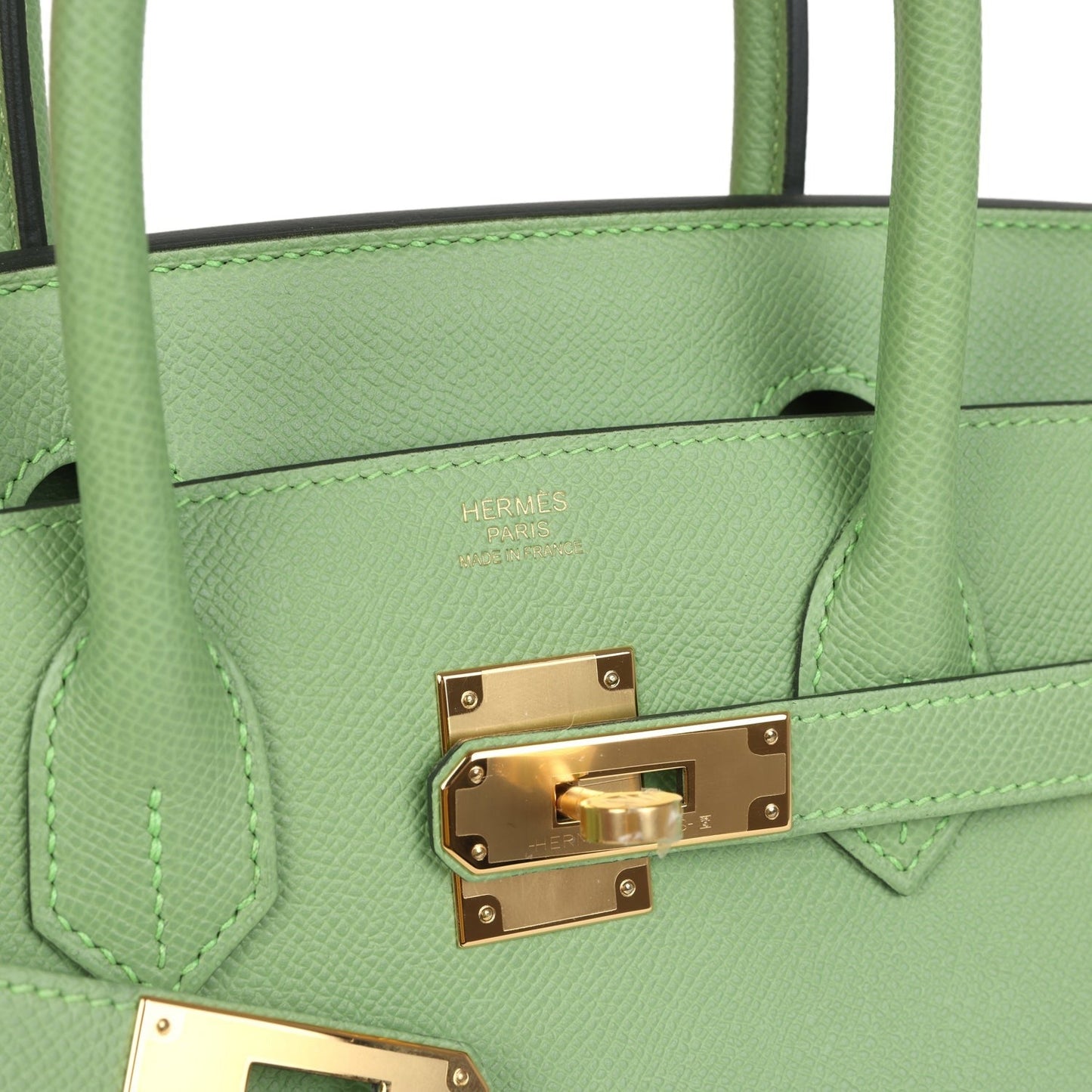 Vert Criquet Epsom Gold Hardware