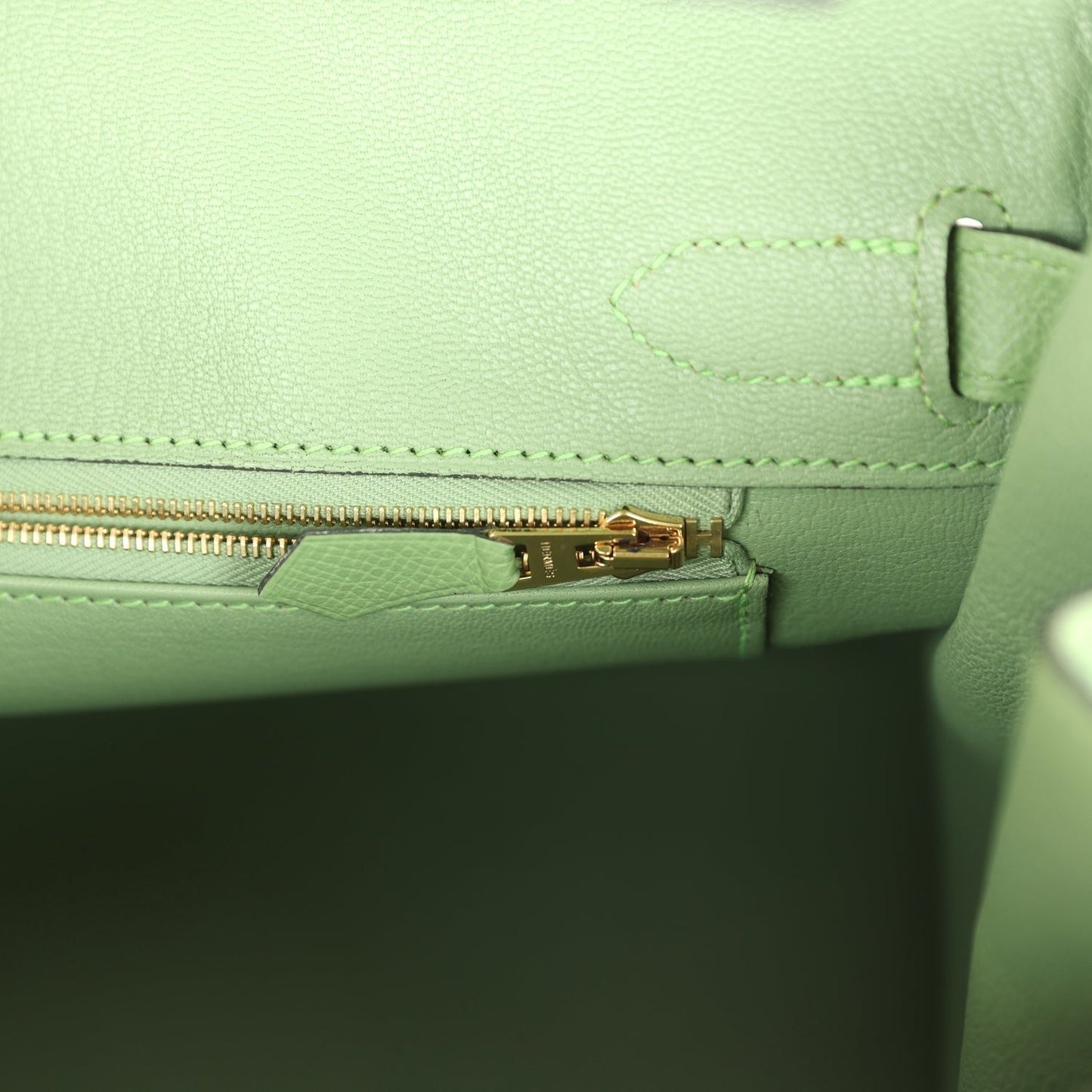 Vert Criquet Epsom Gold Hardware