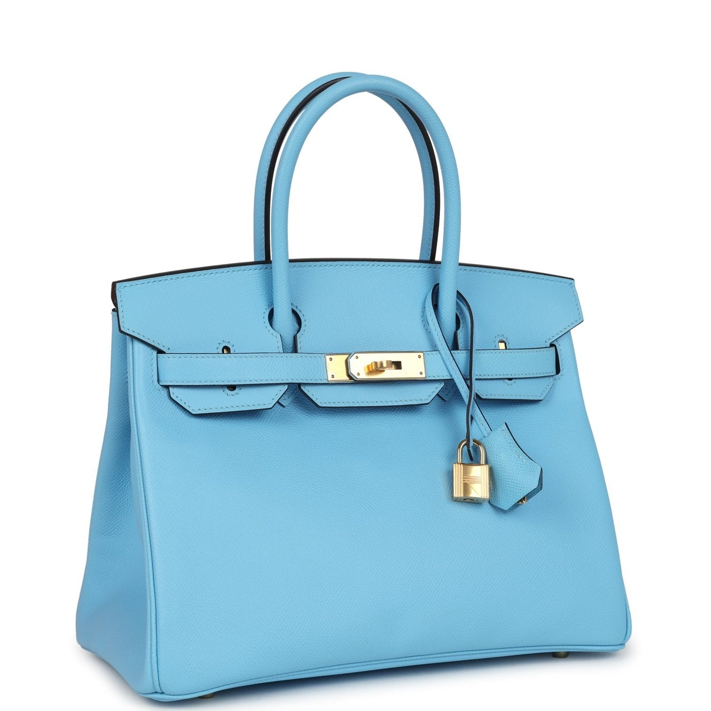 Birkin 30 Celeste Epsom Gold Hardware