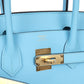 Birkin 30 Celeste Epsom Gold Hardware