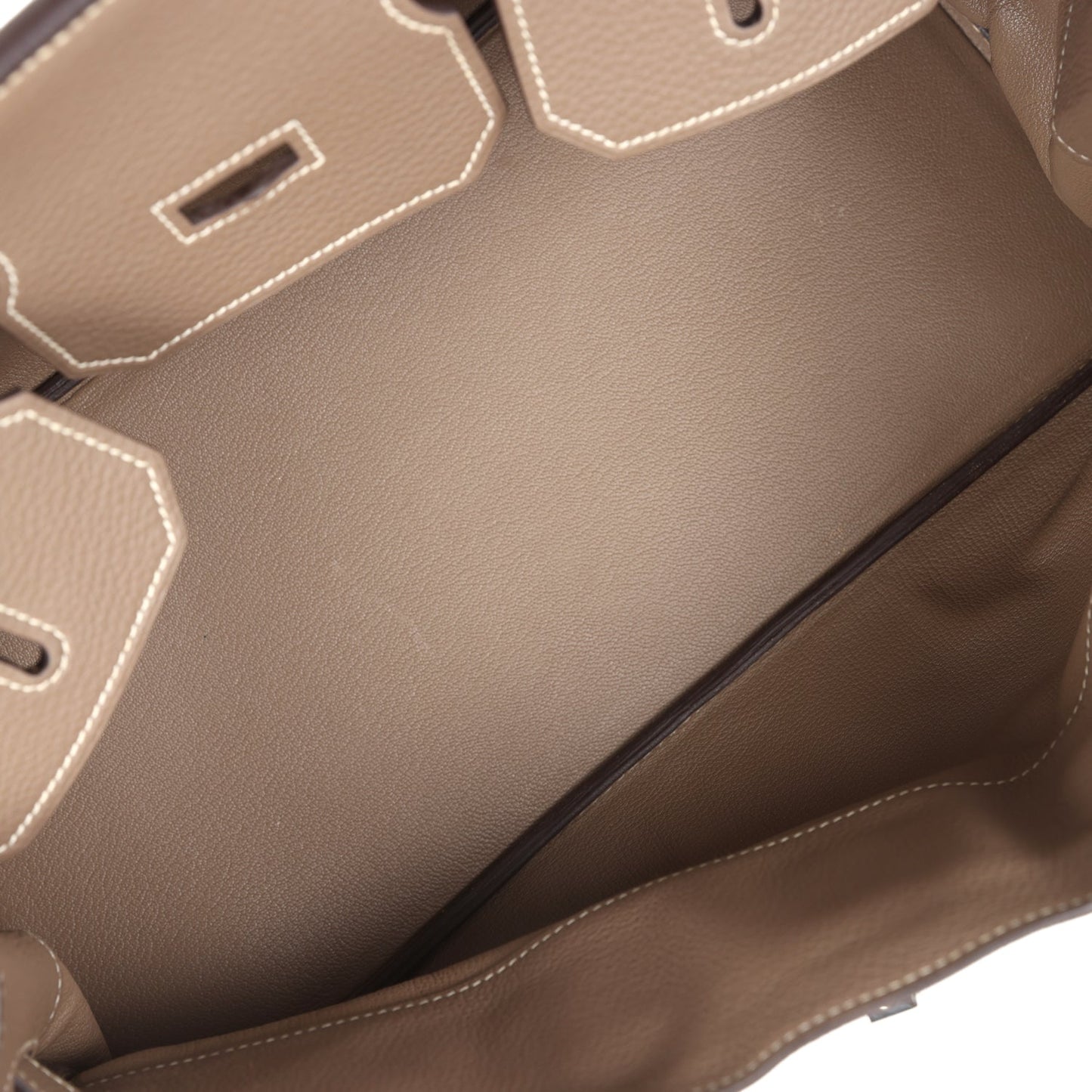 Vintage Shoulder Birkin 42 JPG Etoupe Clemence Palladium Hardware