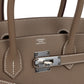 Birkin Sellier 30 Etoupe Epsom Palladium Hardware