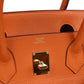 Vintage Shoulder Birkin 42 JPG Orange Clemence Gold Hardware