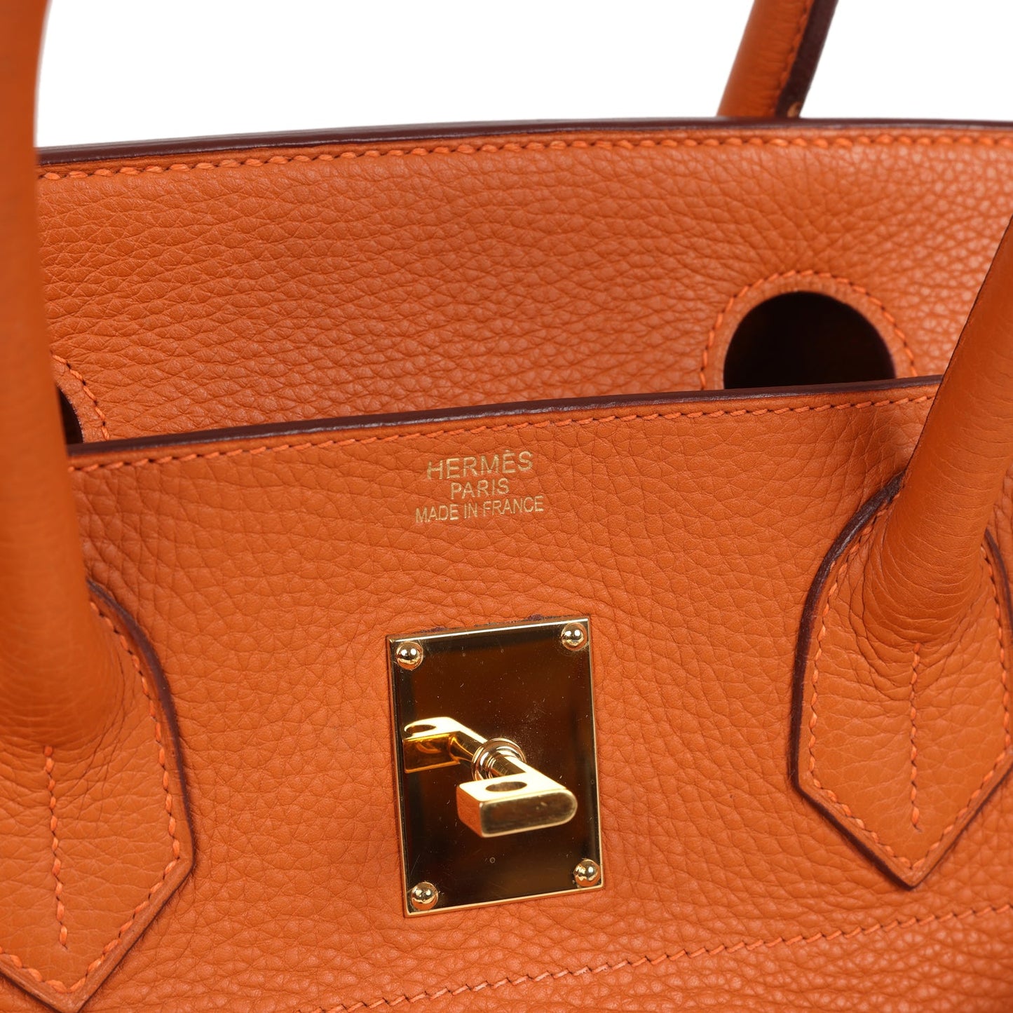 Vintage Shoulder Birkin 42 JPG Orange Clemence Gold Hardware