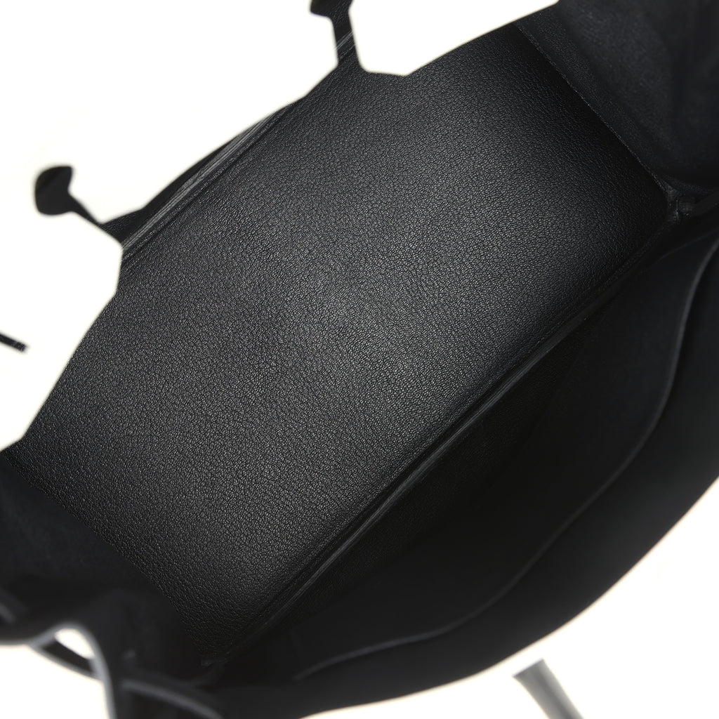 Hermès Special Order (HSS) Birkin White and Black Clemence Brushed Gold Hardware