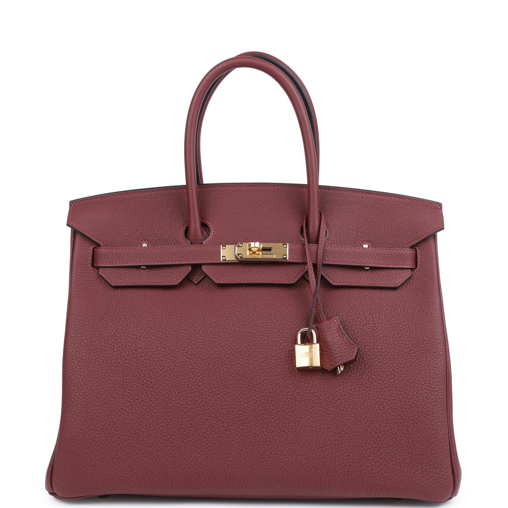 Birkin 35 Rouge H Togo Gold Hardware