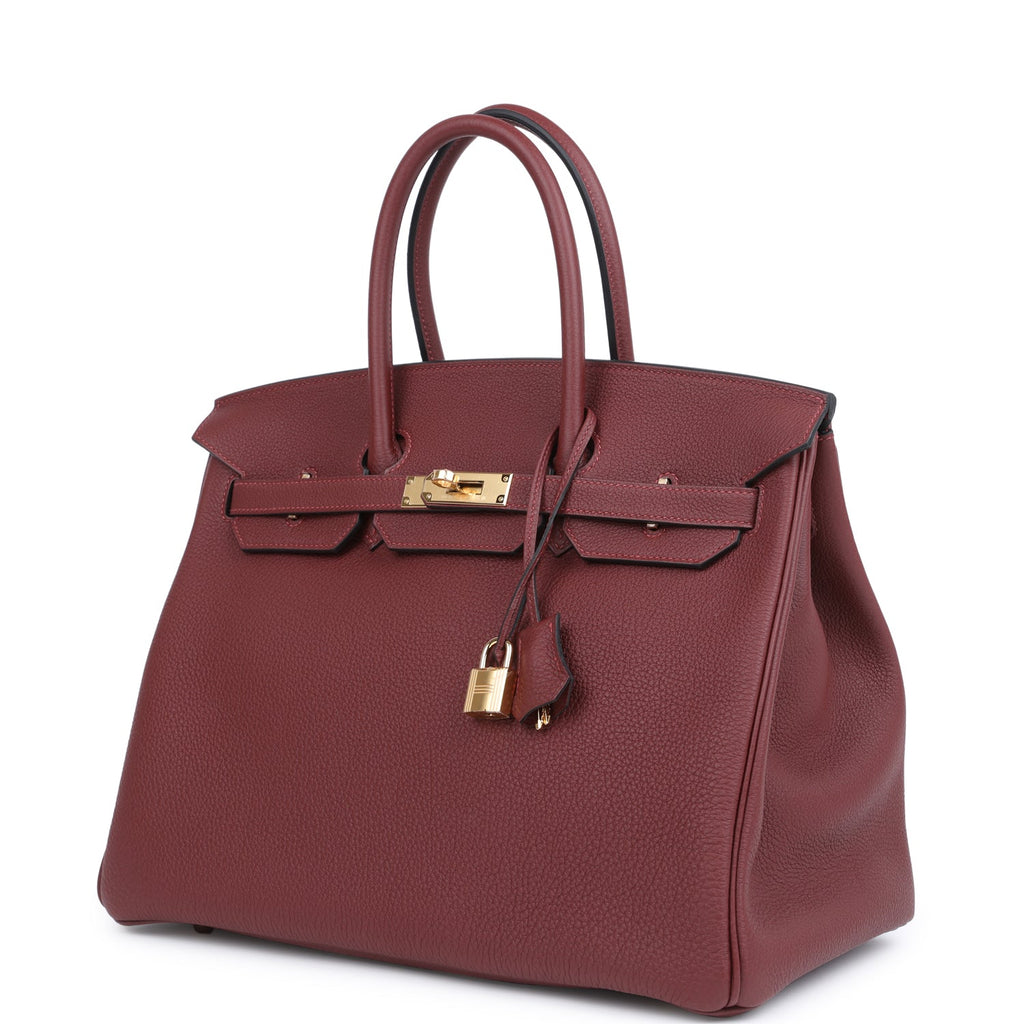 Birkin 35 Rouge H Togo Gold Hardware