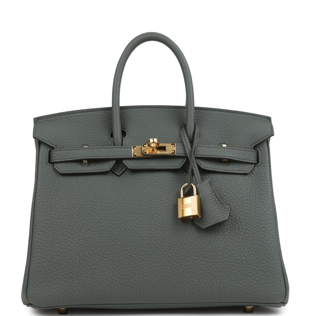 Birkin 25 Vert Amande Togo Gold Hardware