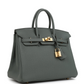 Birkin 25 Vert Amande Togo Gold Hardware