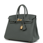 Birkin 25 Vert Amande Togo Gold Hardware