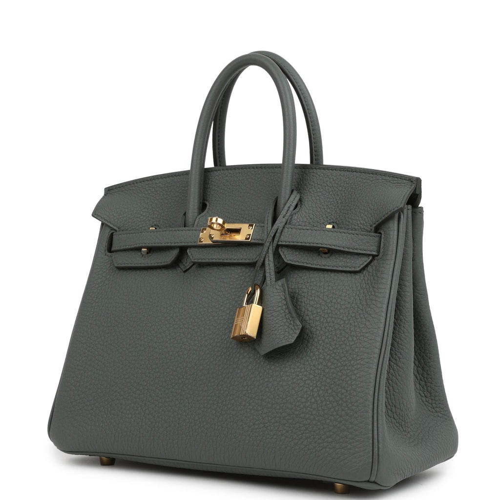 Birkin 25 Vert Amande Togo Gold Hardware