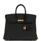 Birkins 25 Black Togo Gold Hardware
