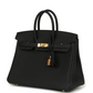 Birkins 25 Black Togo Gold Hardware