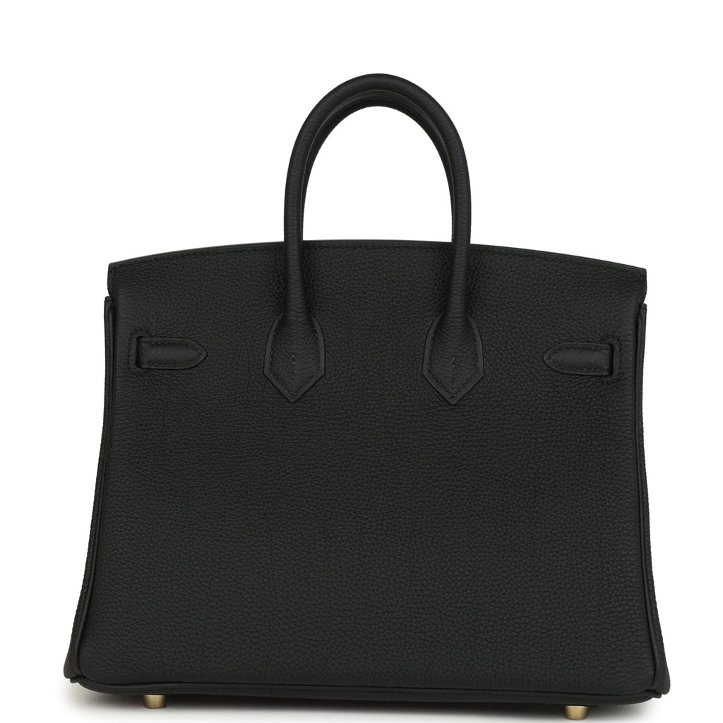 Birkins 25 Black Togo Gold Hardware
