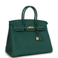Birkin 35 Malachite Togo Gold Hardware