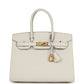 Birkin Sellier 30 Gris Pale Epsom Gold Hardware
