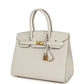 Birkin Sellier 30 Gris Pale Epsom Gold Hardware