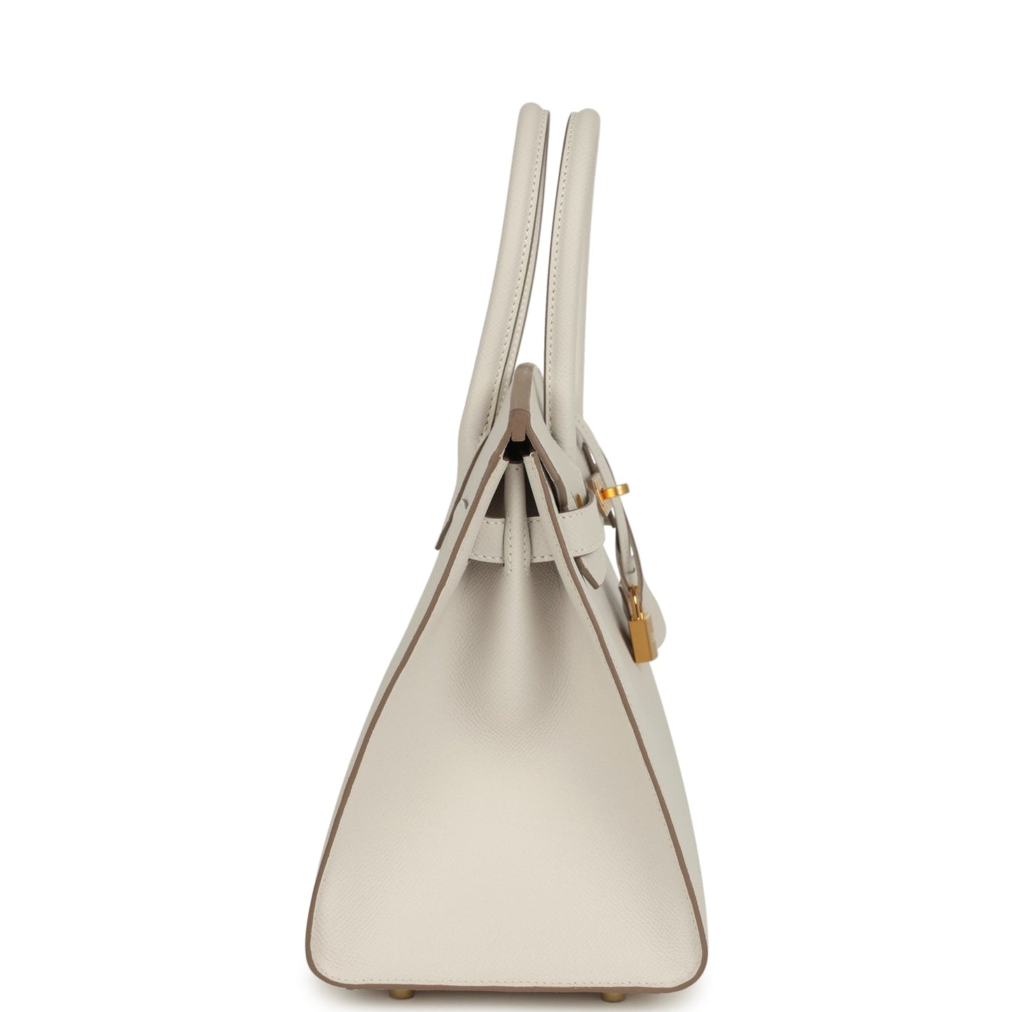 Birkin Sellier 30 Gris Pale Epsom Gold Hardware