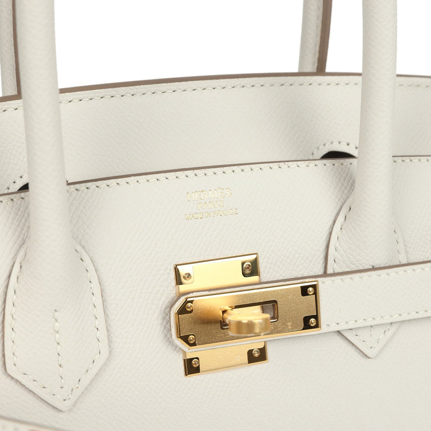 Birkin Sellier 30 Gris Pale Epsom Gold Hardware