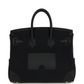 Birkins 25 Cargo Black Toile Goeland and Black Swift Palladium Hardware