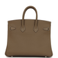 Birkins 25 Etoupe Swift Palladium Hardware