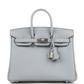 Birkins 25 Gris Pantin Togo Palladium Hardware