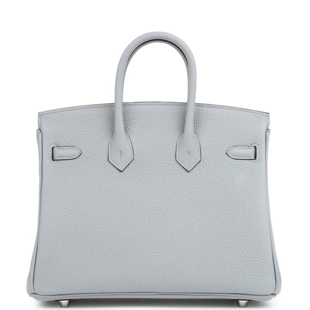 Birkins 25 Gris Pantin Togo Palladium Hardware
