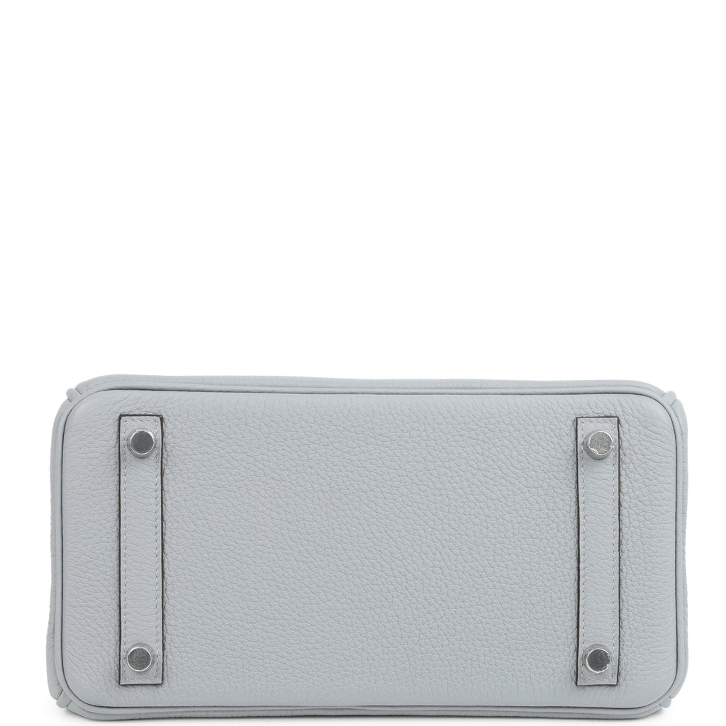 Birkins 25 Gris Pantin Togo Palladium Hardware