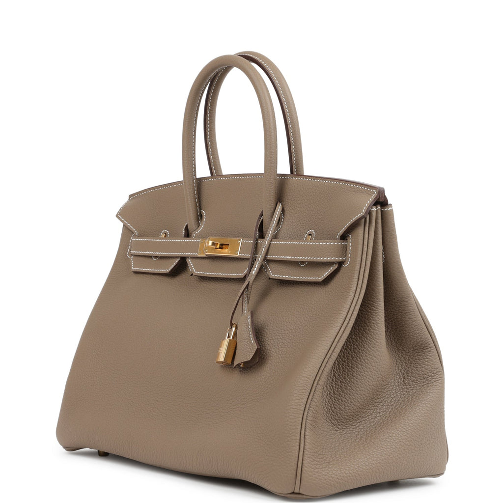 Birkin 35 Etoupe Togo Gold Hardware