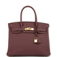 Birkin 30 Rouge Sellier Togo Gold Hardware