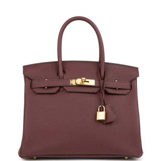 Birkin 30 Rouge Sellier Togo Gold Hardware