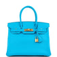 Birkin 30 Bleu Frida Epsom Gold Hardware