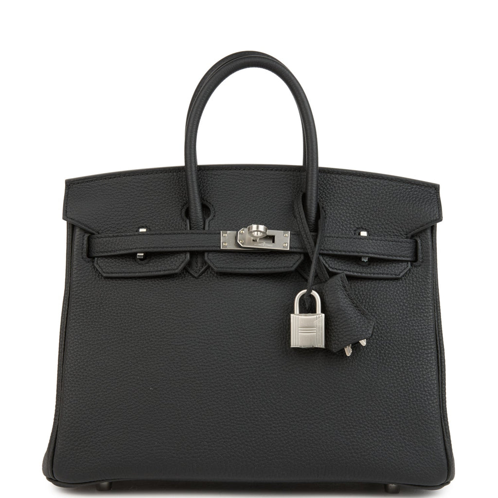 Birkins 25 Black Togo Brushed Palladium Hardware