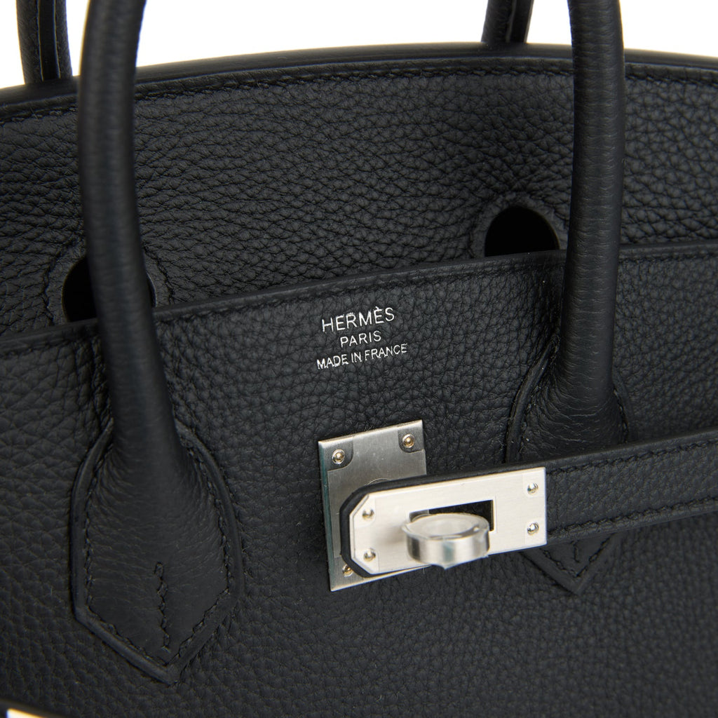 Birkins 25 Black Togo Brushed Palladium Hardware
