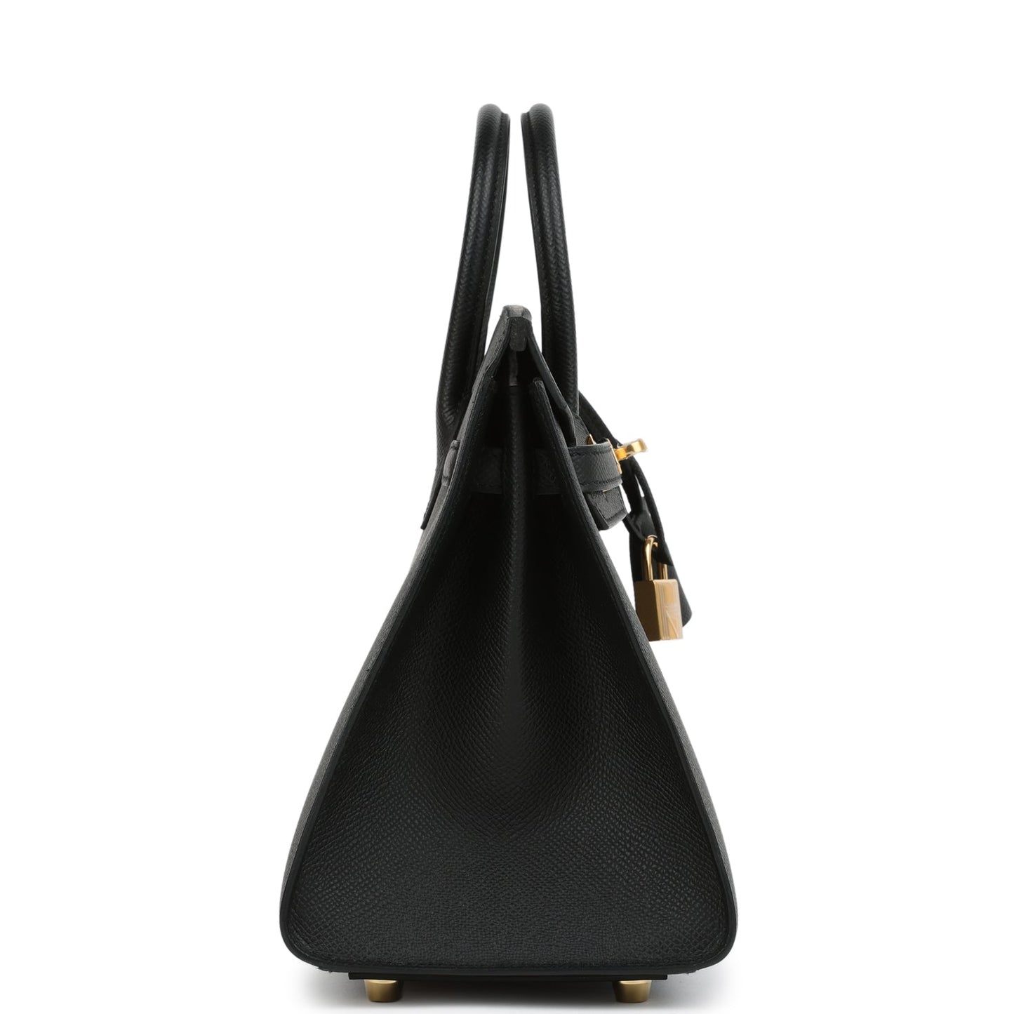 Birkin Sellier 25 Black Epsom Gold Hardware